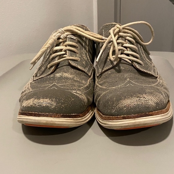 Cole Haan LunarGrand Wingtip Oxford Sneakers Gray Canvas Men’s 11 main image 8